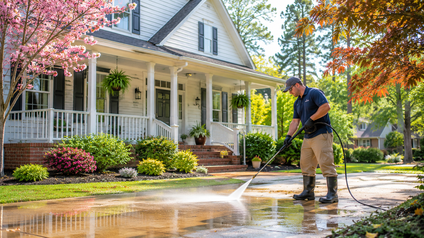 Best Time of Year to Pressure Wash Your Home in the Carolinas