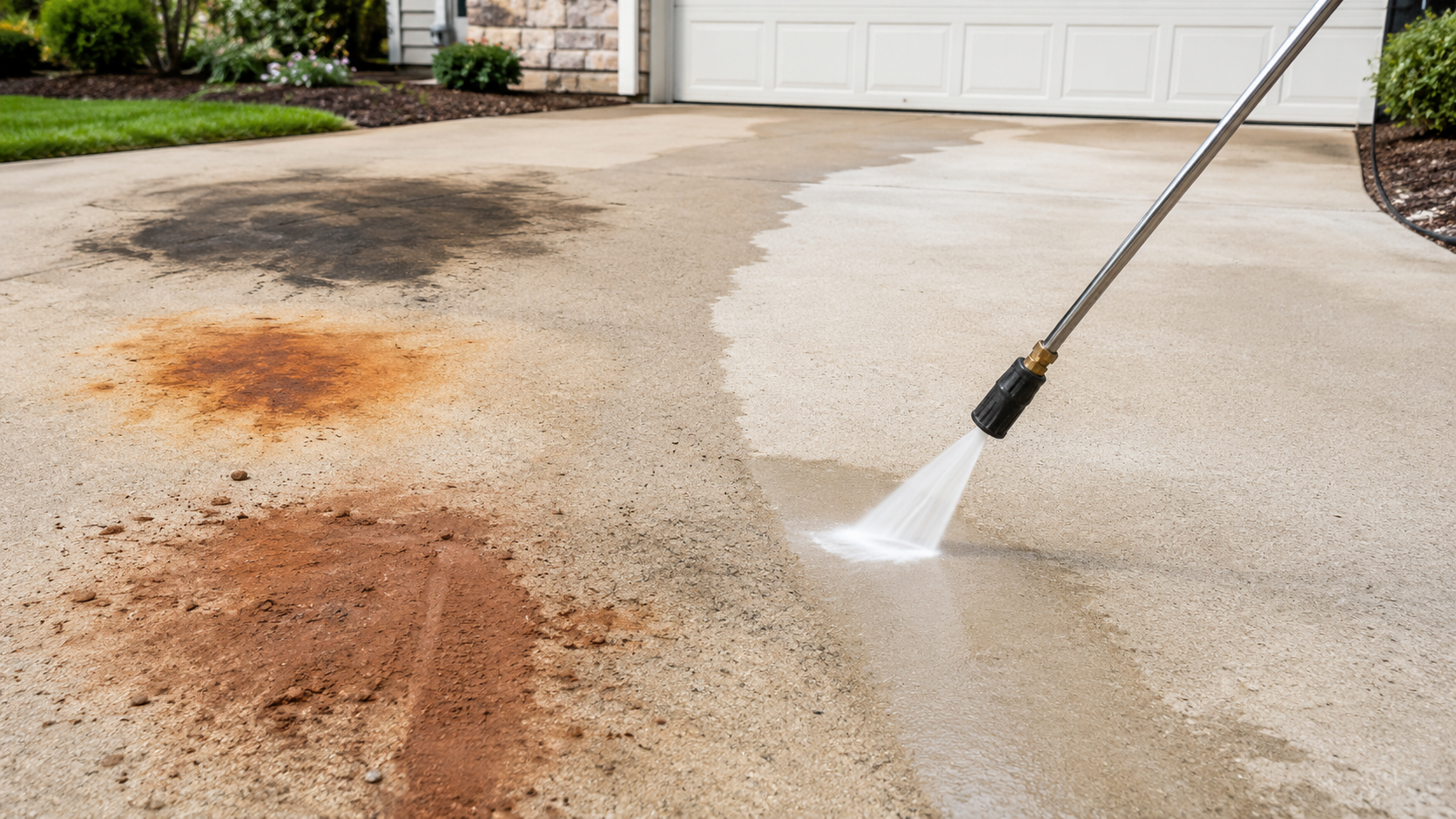 Concrete Driveway Stains 101: Oil, Rust, Clay, and How to Treat Each