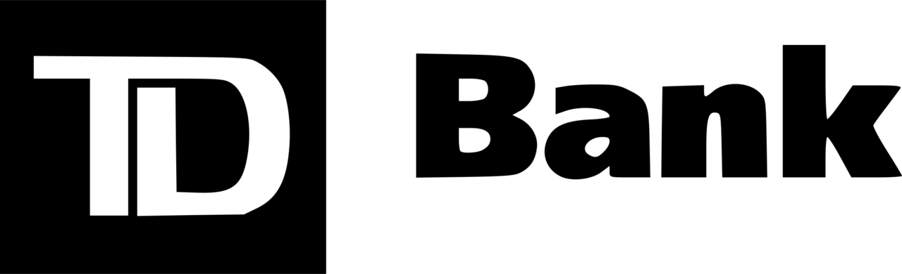 Td bank logo black and white